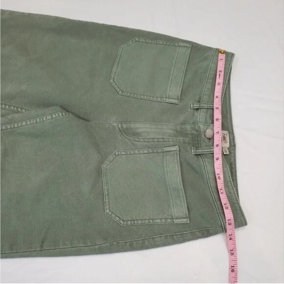 Faherty Stretch Terry Wide Leg Pant, Sea Spray Green - Picture 5 of 7